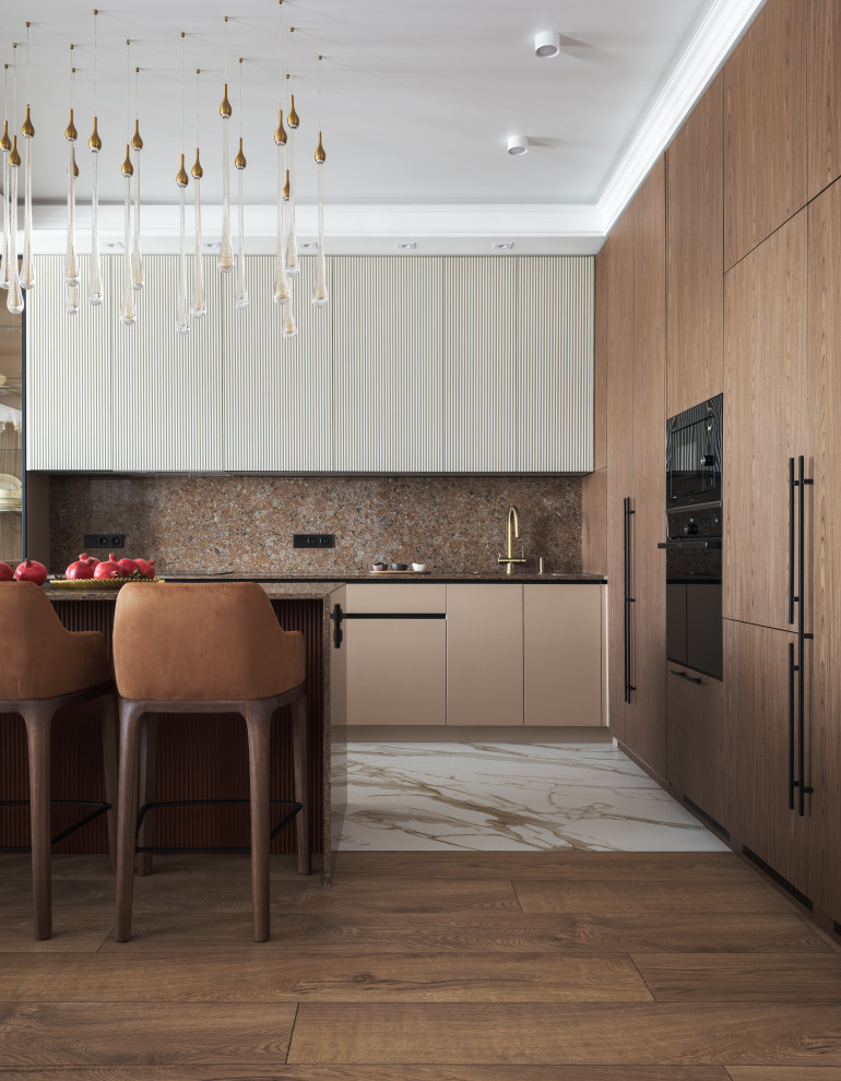 Реализация современной четырехкомнатной квартиры площадью 170 м²