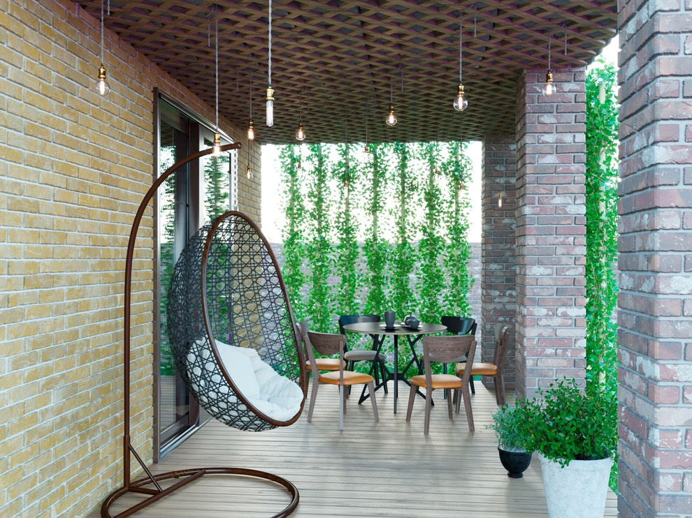 Двухэтажный дом в стиле лофт