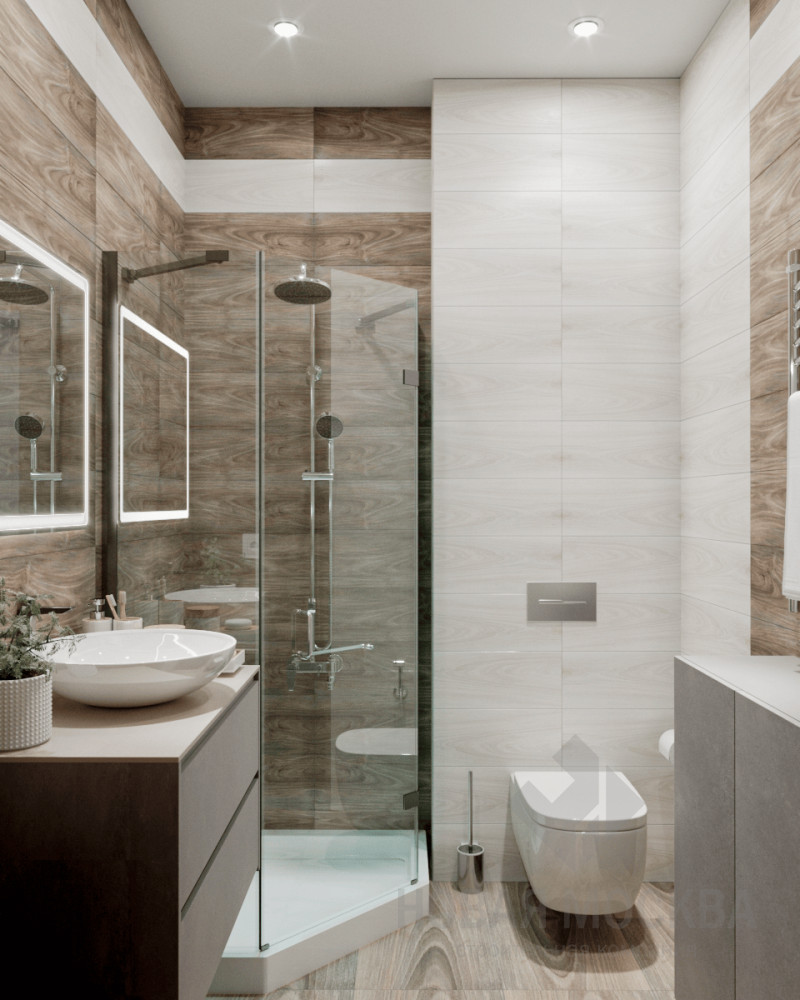 Дизайн-проект двухкомнатной квартиры 70 кв.м в ЖК «Скандинавия»