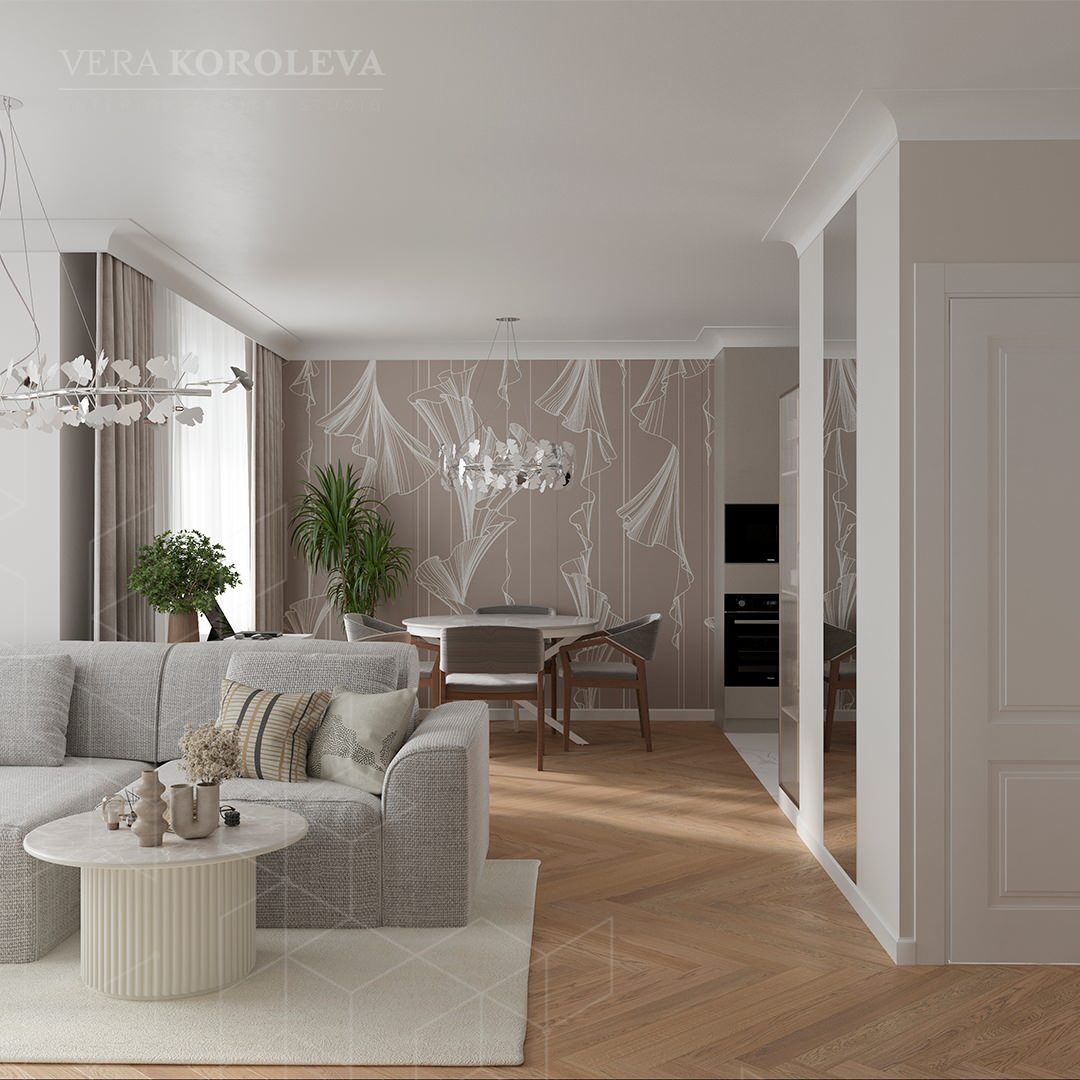 Обложка проекта: Спокойный интерьер для респектабельной семейной пары