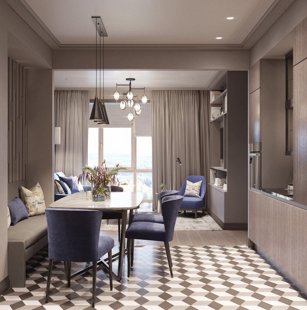 Дизайн трехкомнатной квартиры в ЖК «Чемпион-парк»