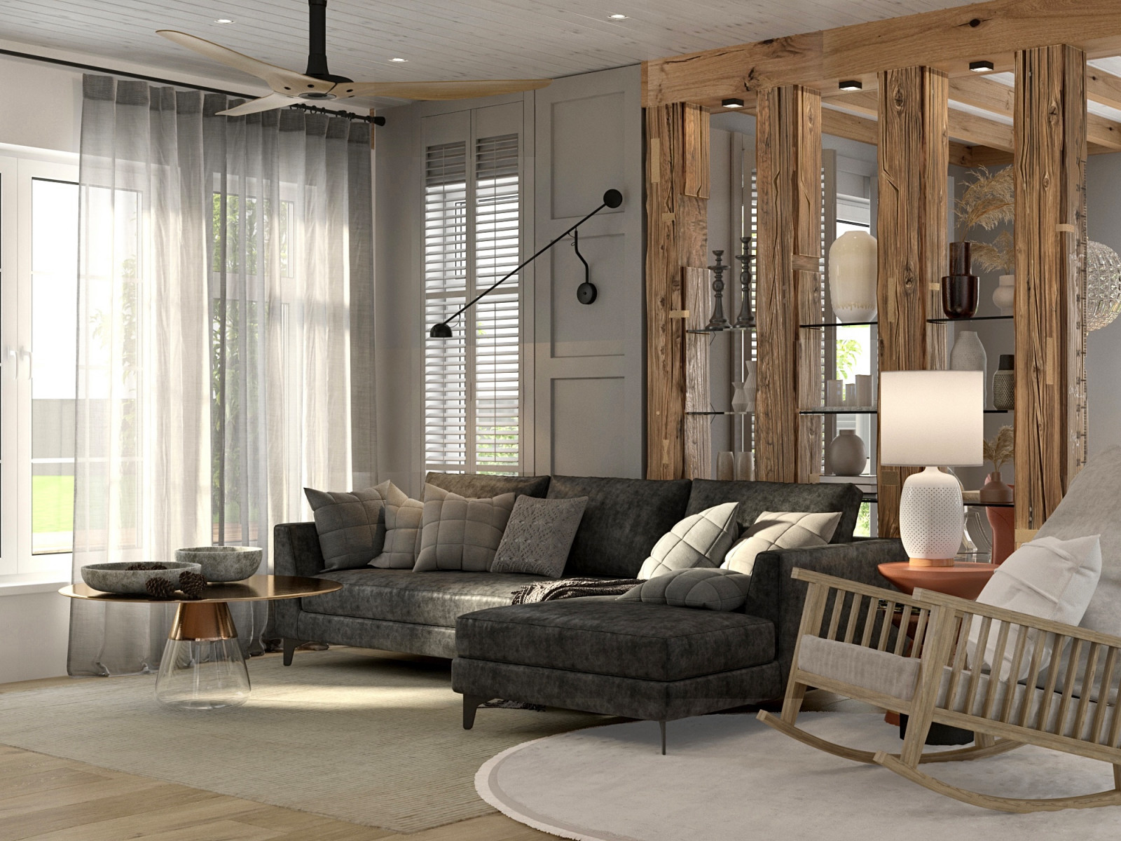 Дизайн загородного дома в Санкт-Петербурге.