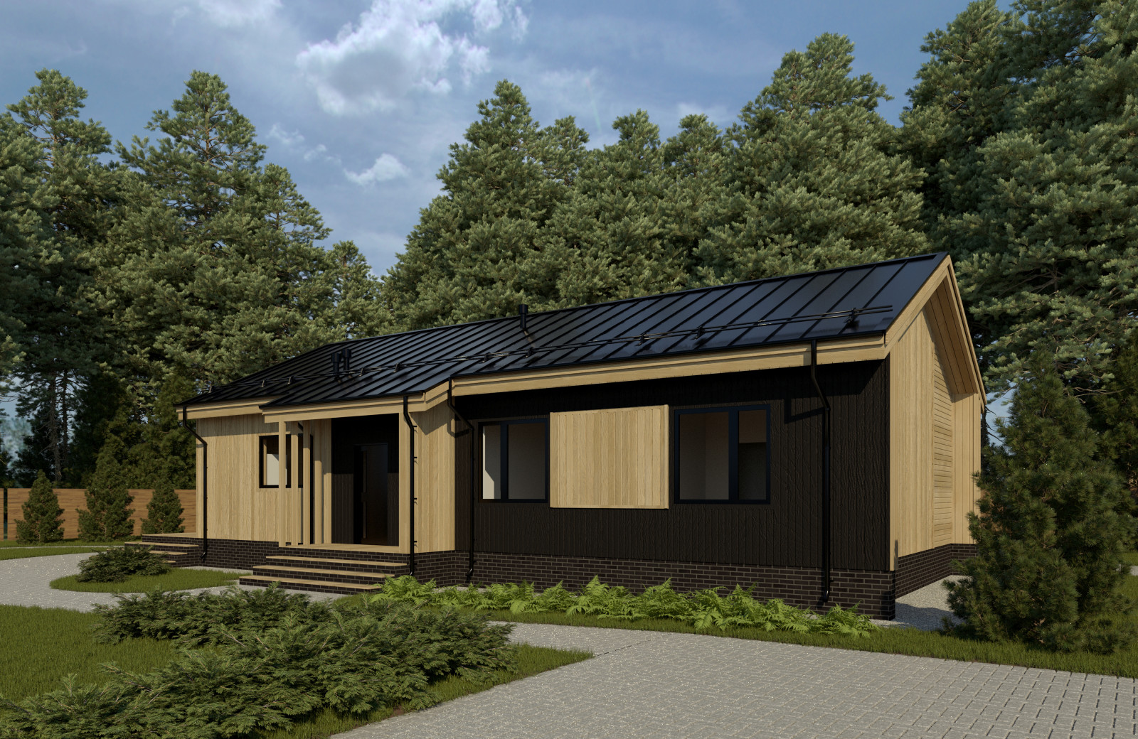 Каркасный дом 98м2