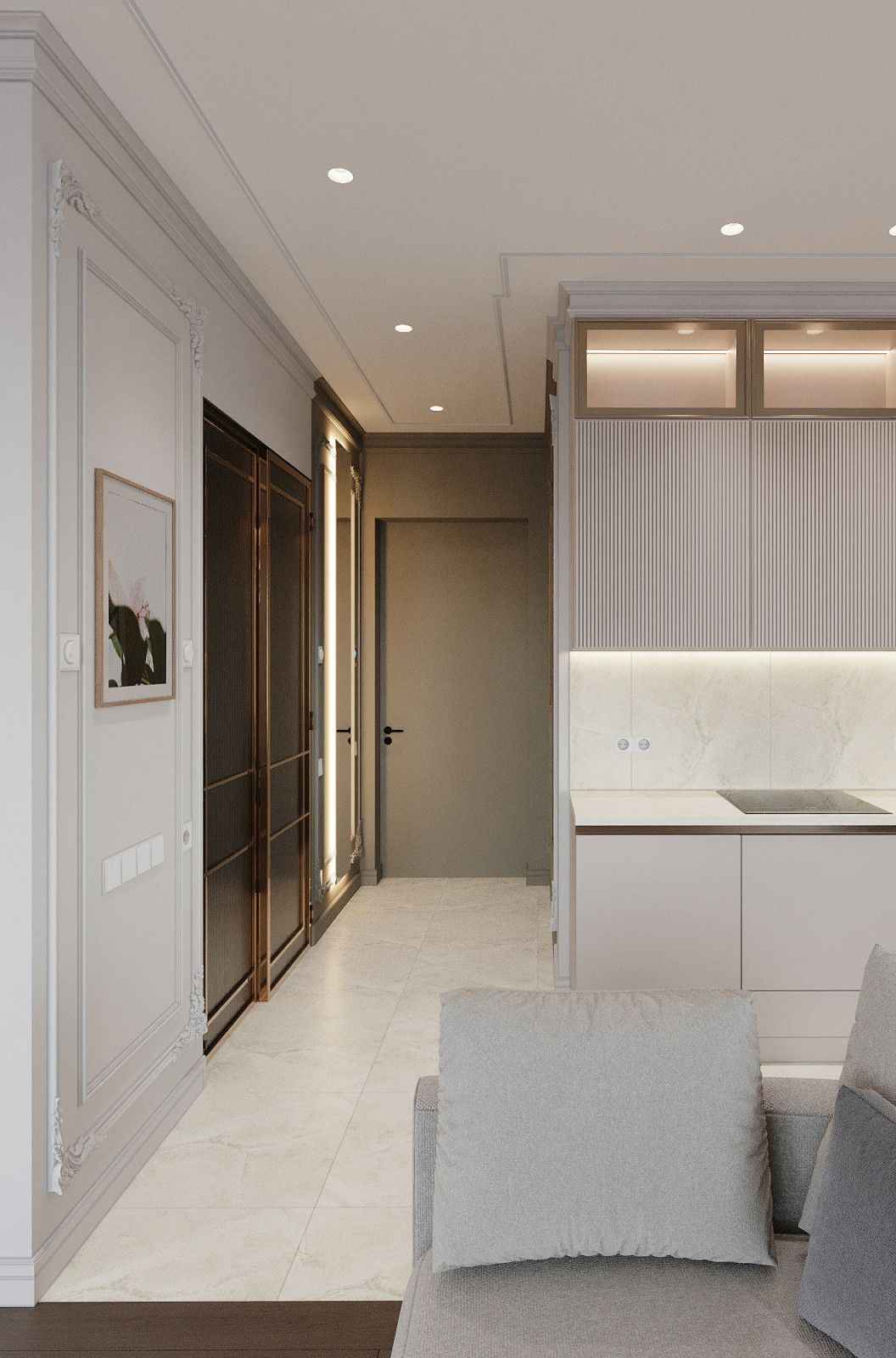 Дизайн проект в ЖК Павелецкая Сити 3 комнаты