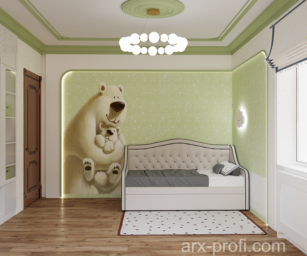 Проект детской комнаты на вырост