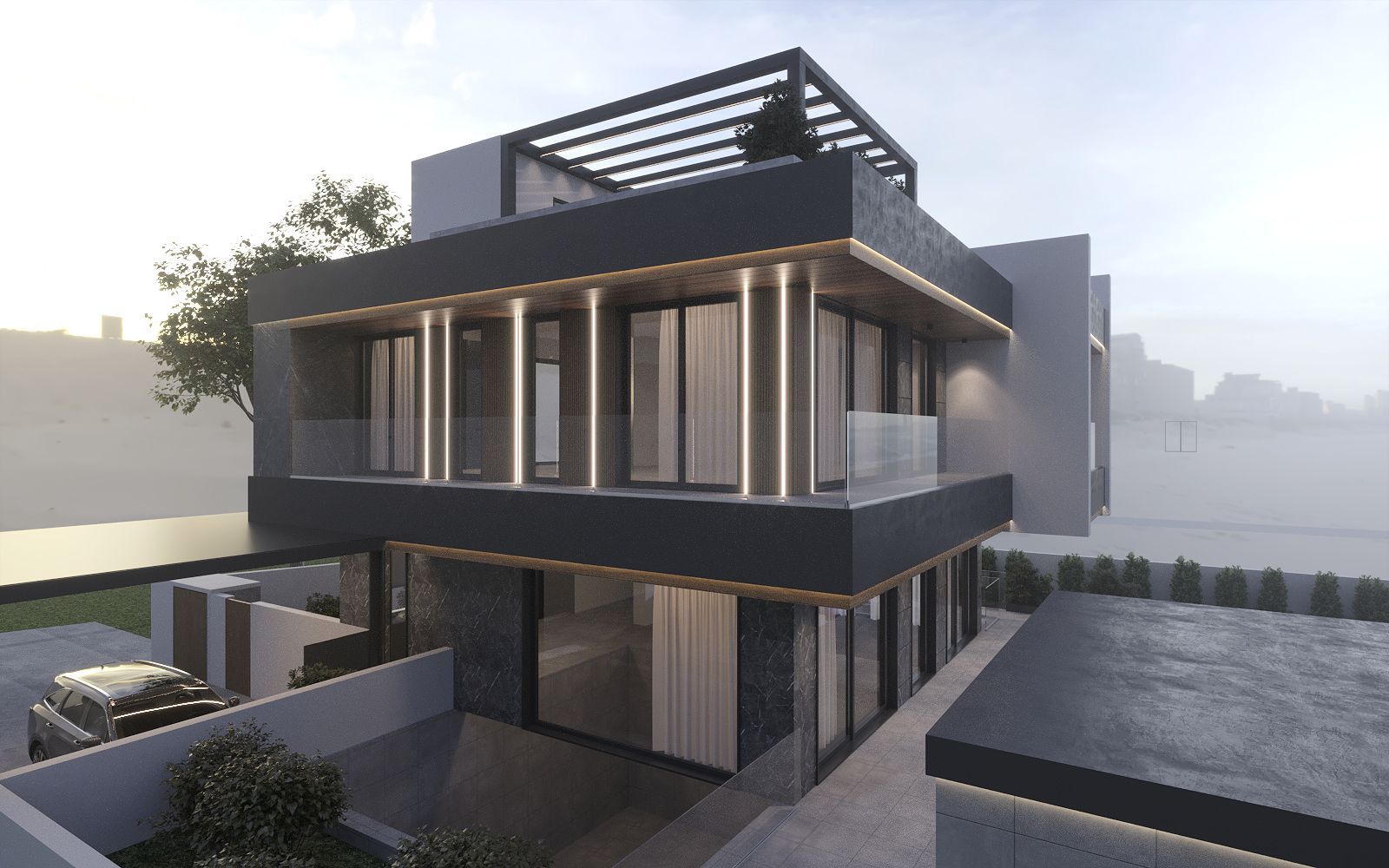 Cottage Facade Design in Peyia, Cyprus