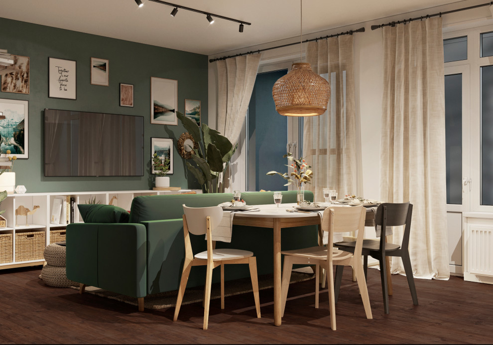 60,4 кв.м. Двухкомнатная квартира в стиле экосканди,ЖК Русский авангард ,Воронеж