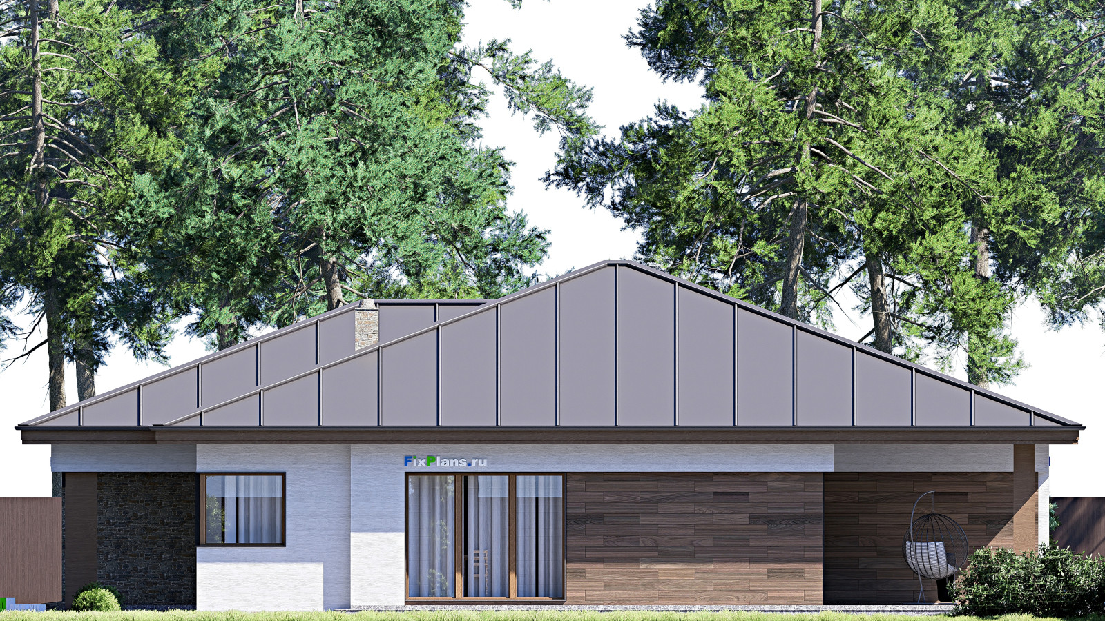 Проект одноэтажного дома 17х20м S265м2 F-16451