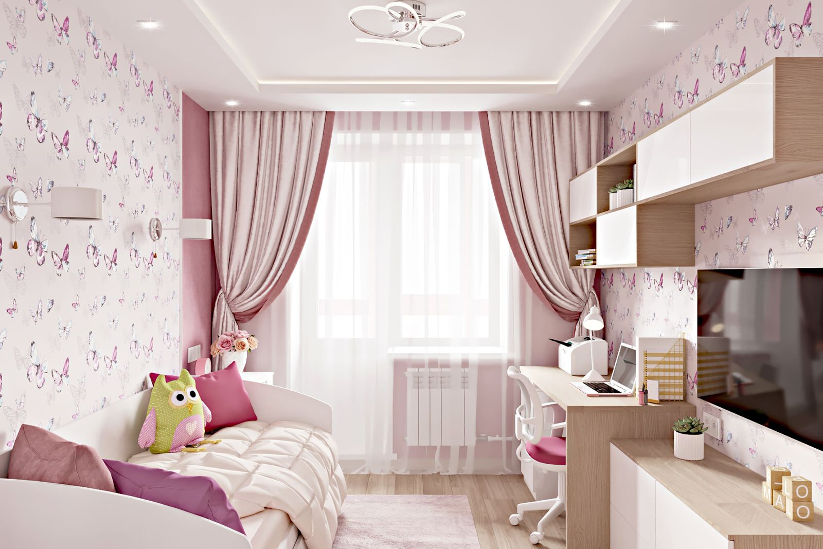 3-комн. квартира - 90 м2. Детская №1