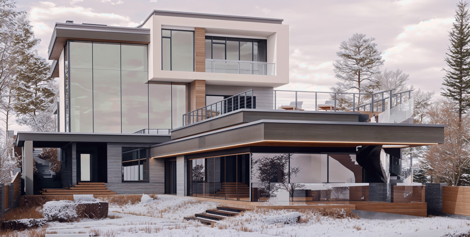 Обложка проекта: Проект загородного дома The CUBE ZERO