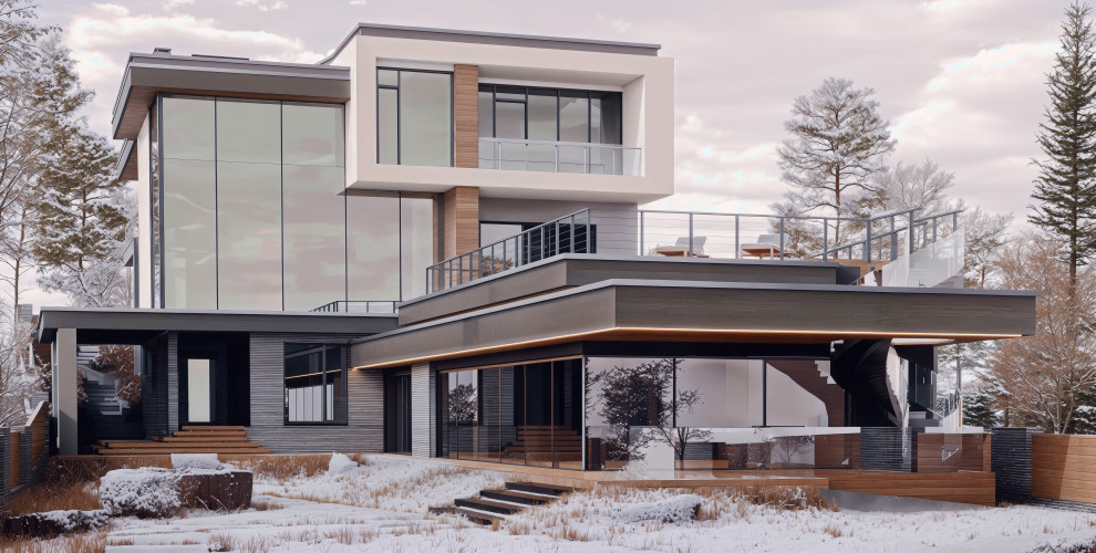 Обложка проекта: Проект загородного дома The CUBE ZERO