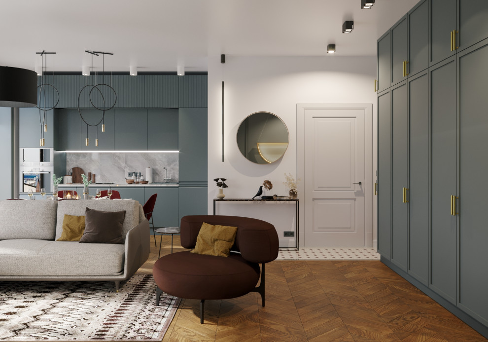 Гостиная и прихожая