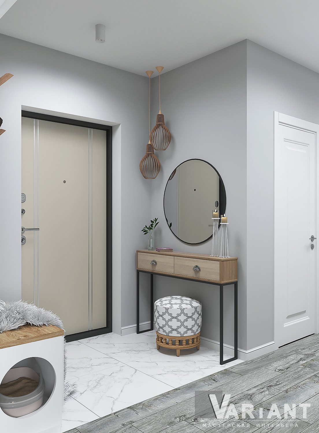 Дизайн проект трехкомнатной квартиры по ул. Измайлова