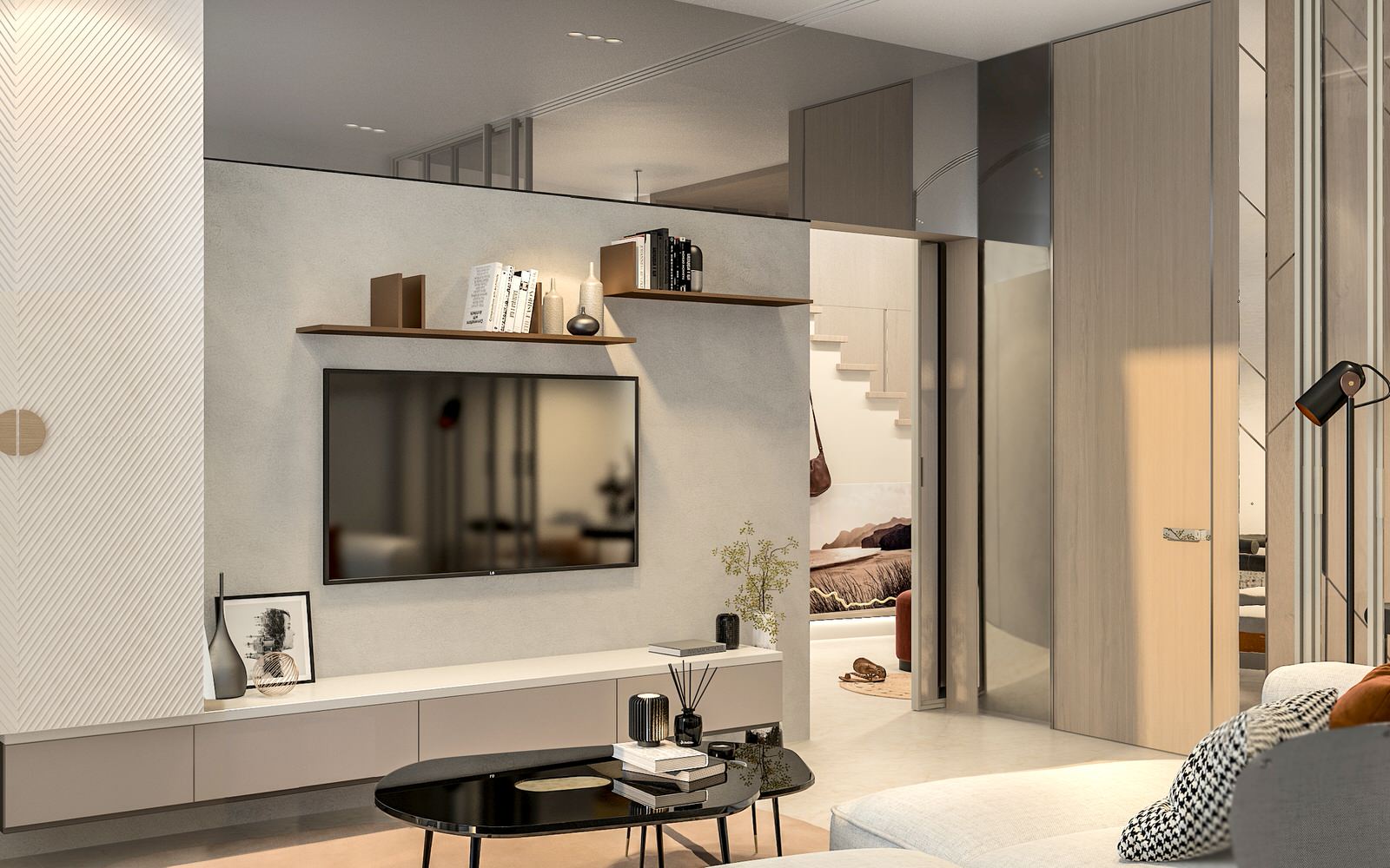 Дизайн интерьера кухни-студии в современном стиле