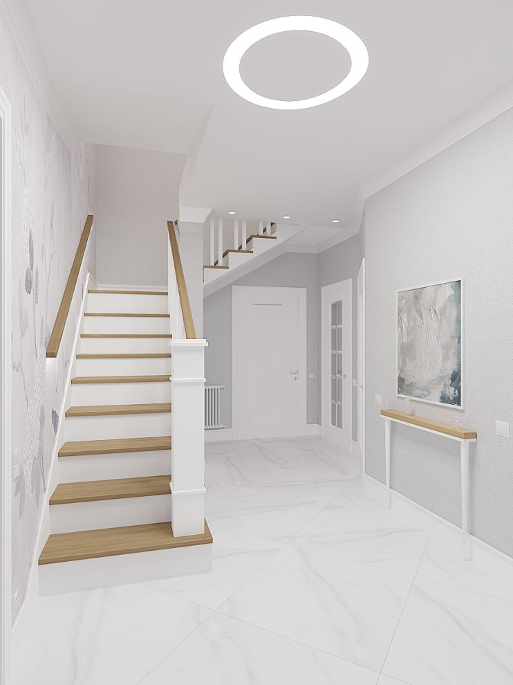 Современный интерьер, с элементами итальянской классики. Загородный дом