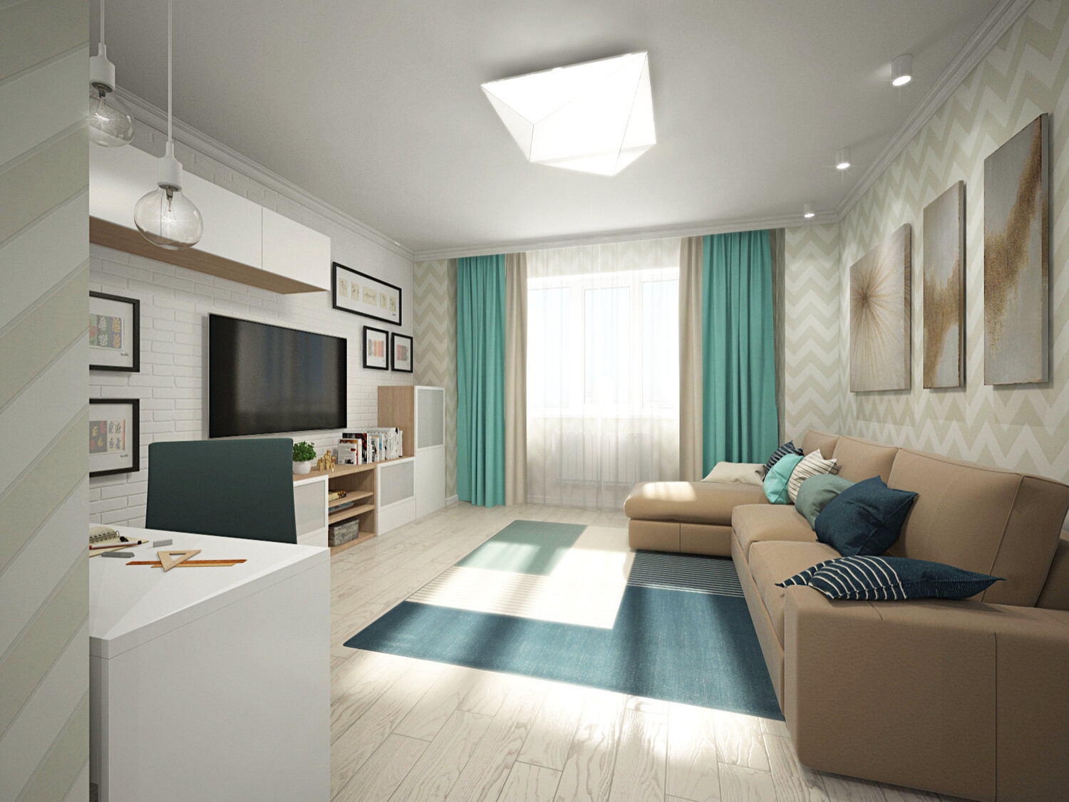 Квартира в жилом комплексе  Ньютон 65 кв.м