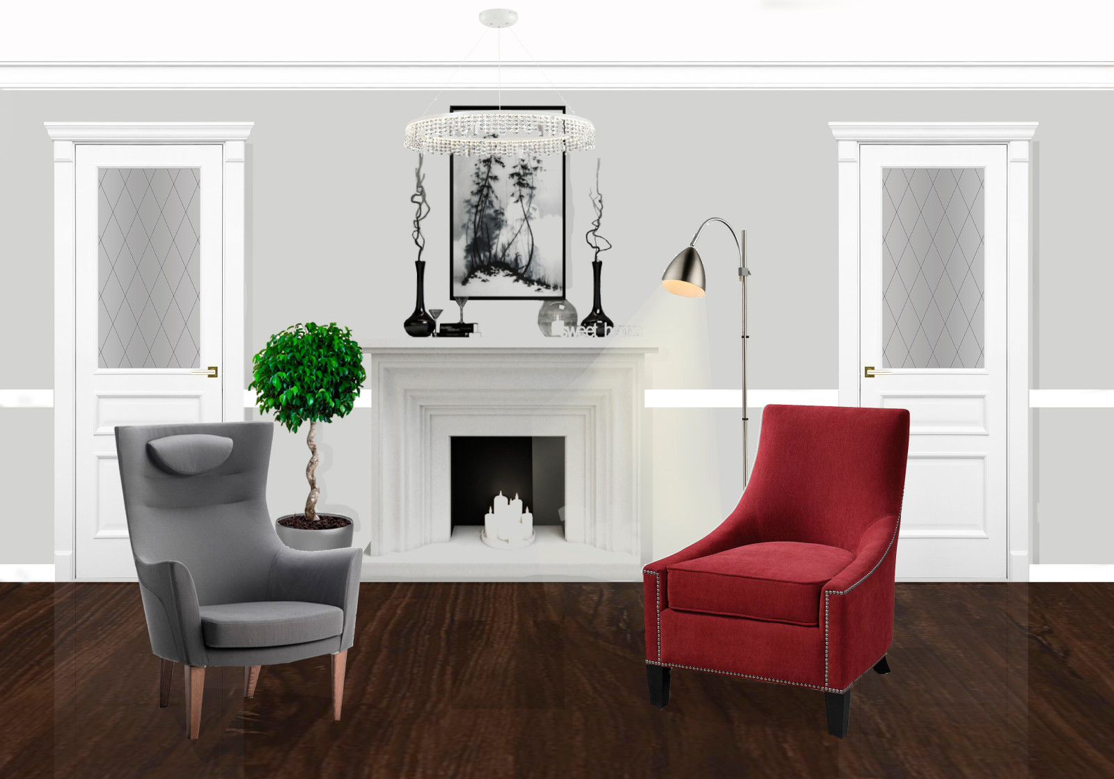 Интерьерный коллаж