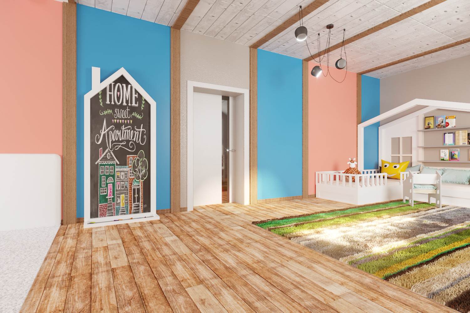 Загородный дом в современном лофте