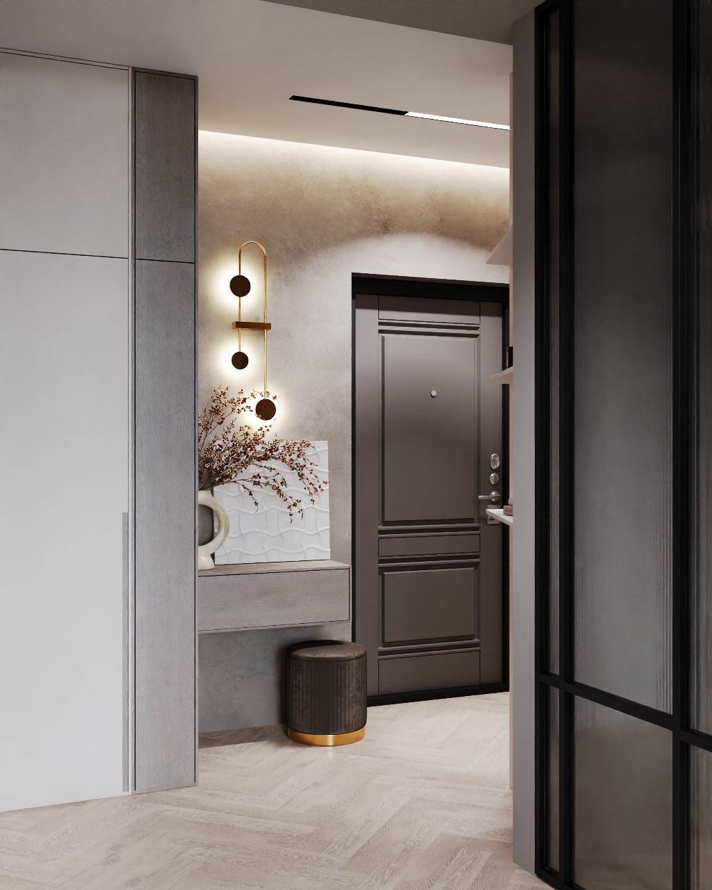 Квартира в современном стиле с природным уклоном