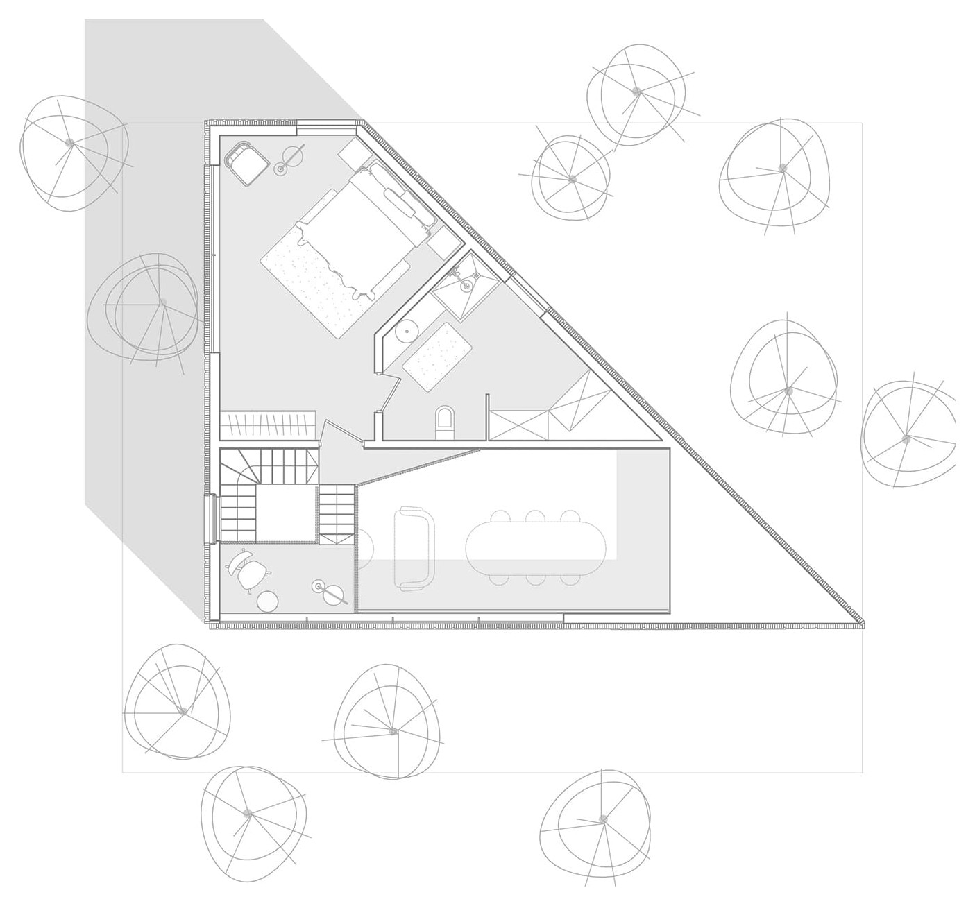 ТРЕУГОЛЬНЫЙ ДОМ НА УВИЛЬДАХ | UVILDY LAKE HOUSE