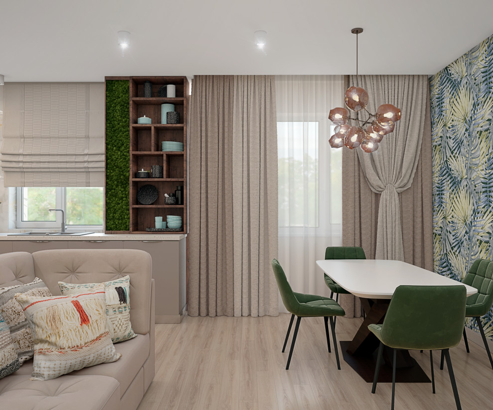 Обложка проекта: Кухня-гостиная 23 м2