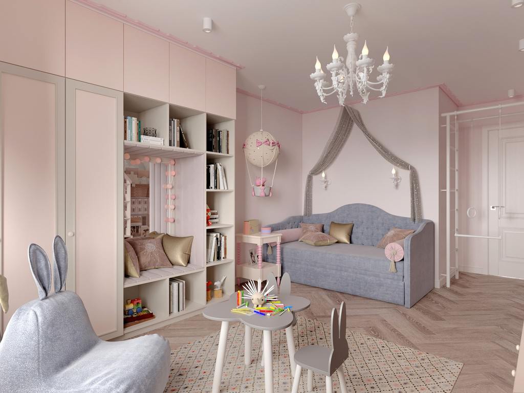 Дизайн интерьера квартиры в современном стиле в ЖК «Царская столица», 107 кв.м.