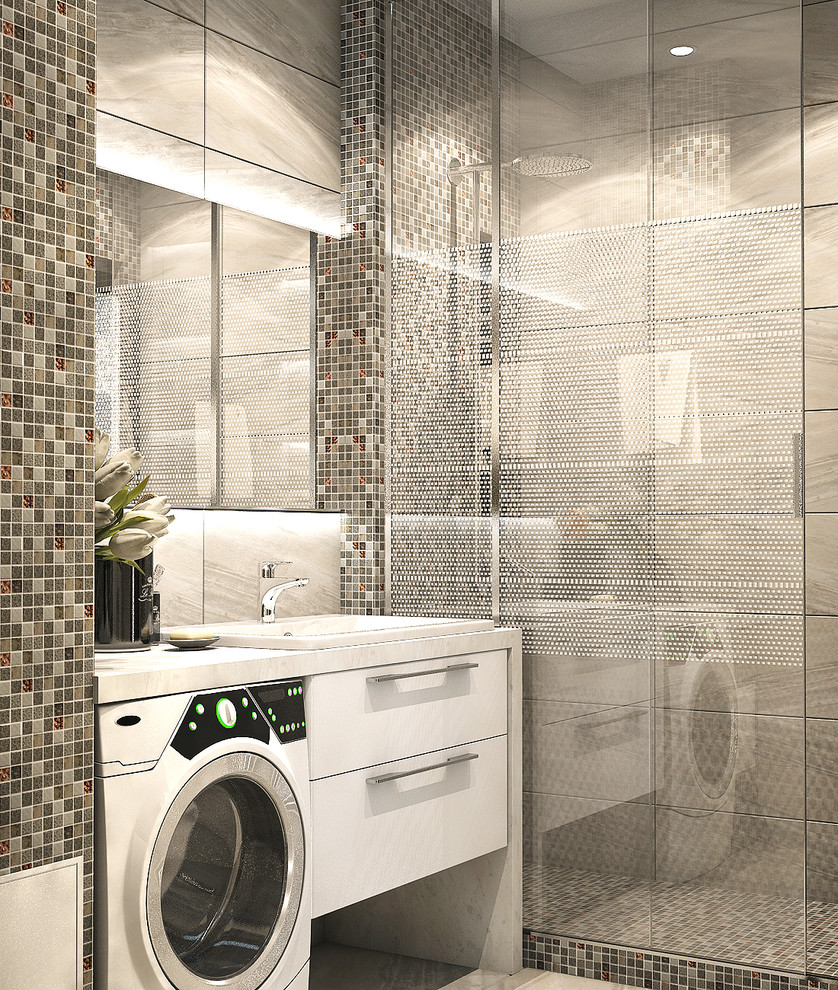 The apartment interior in the style Contemporary