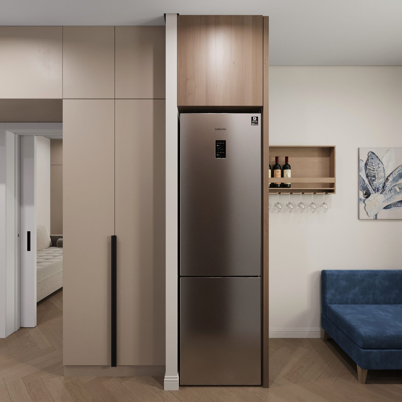 Дизайн квартиры во вторичном фонде, Кантемировская, Москва