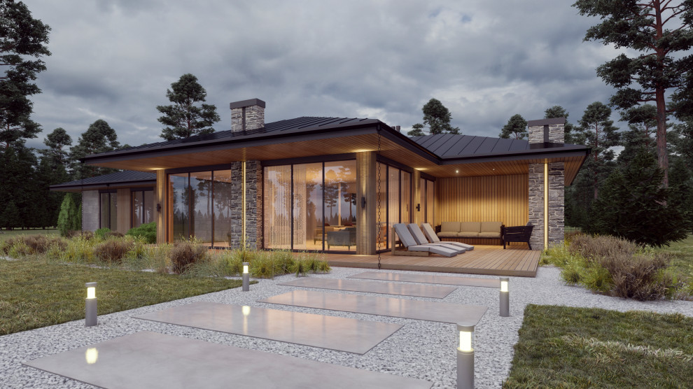 Проект одноэтажного дома 384 кв.м