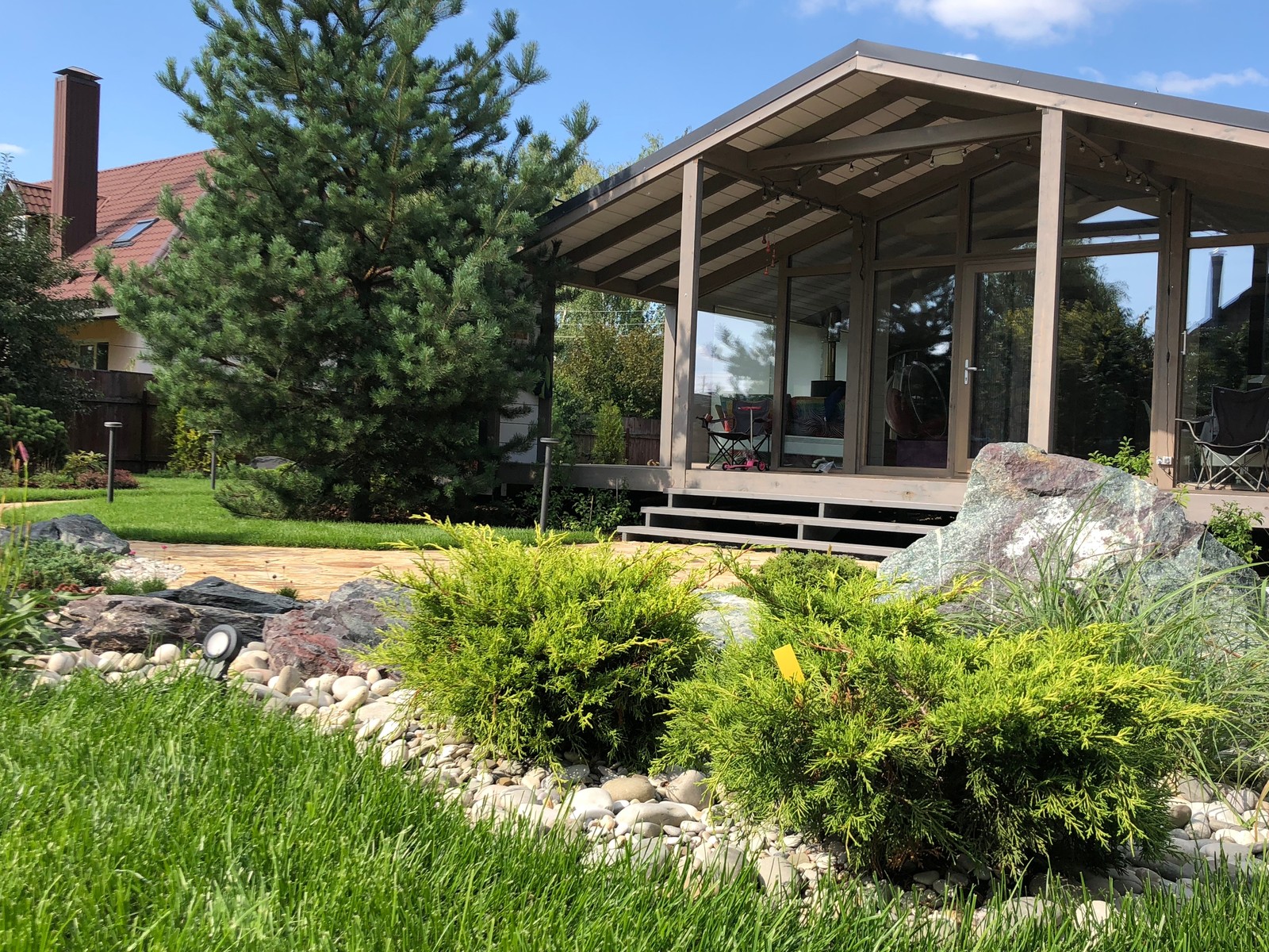 Озеленение участка в стиле лофт