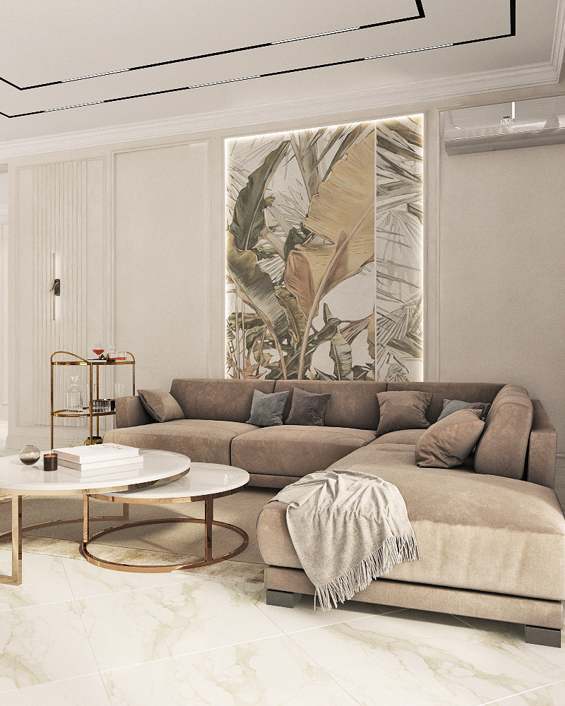 Двухэтажный дом в современной классике