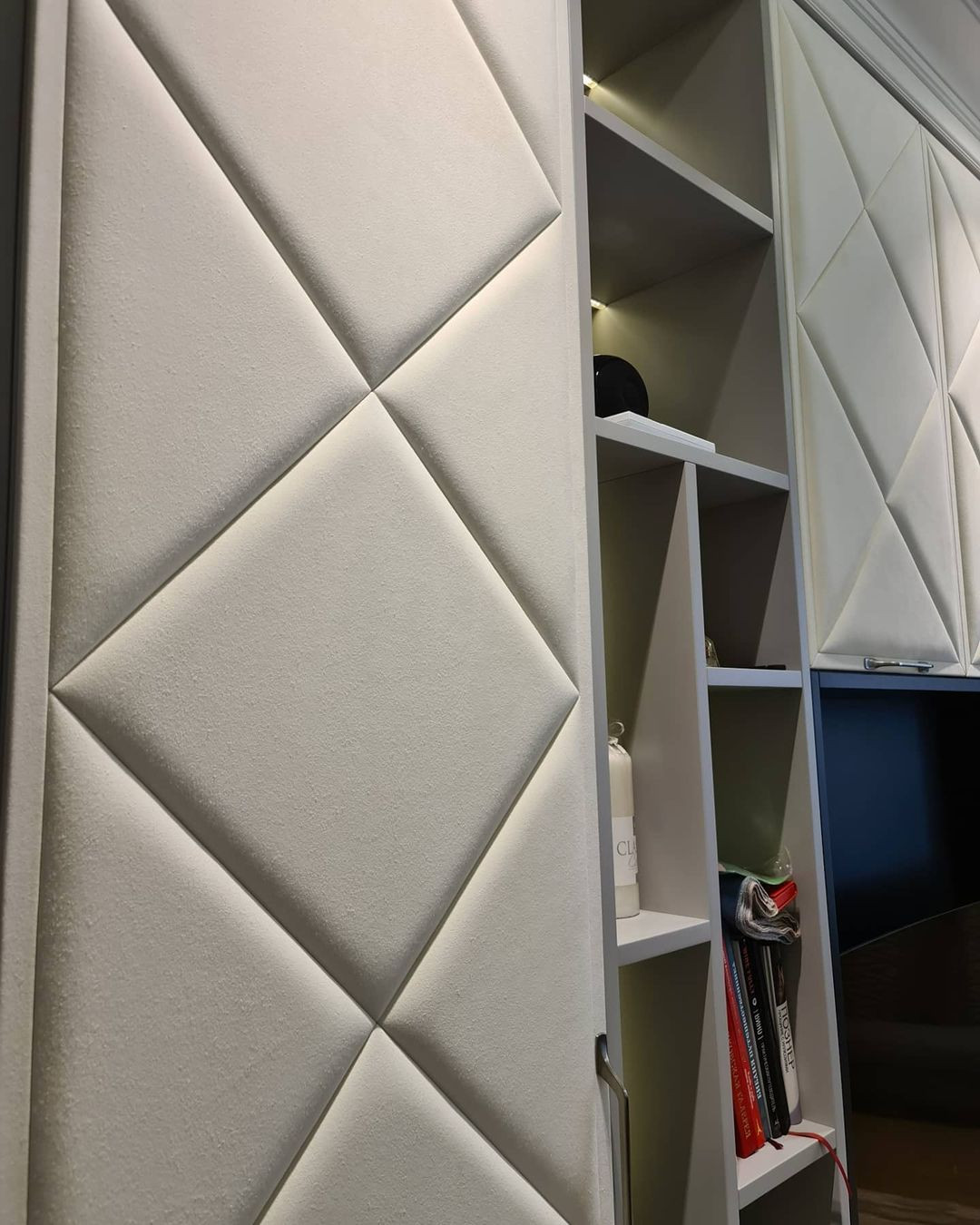 Мягкие стеновые панели для ТВ зоны