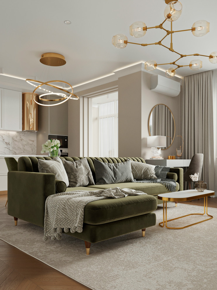 Обложка проекта: Дизайн проект однокомнатной квартиры в г.Оренбург, жк "Новая высота"