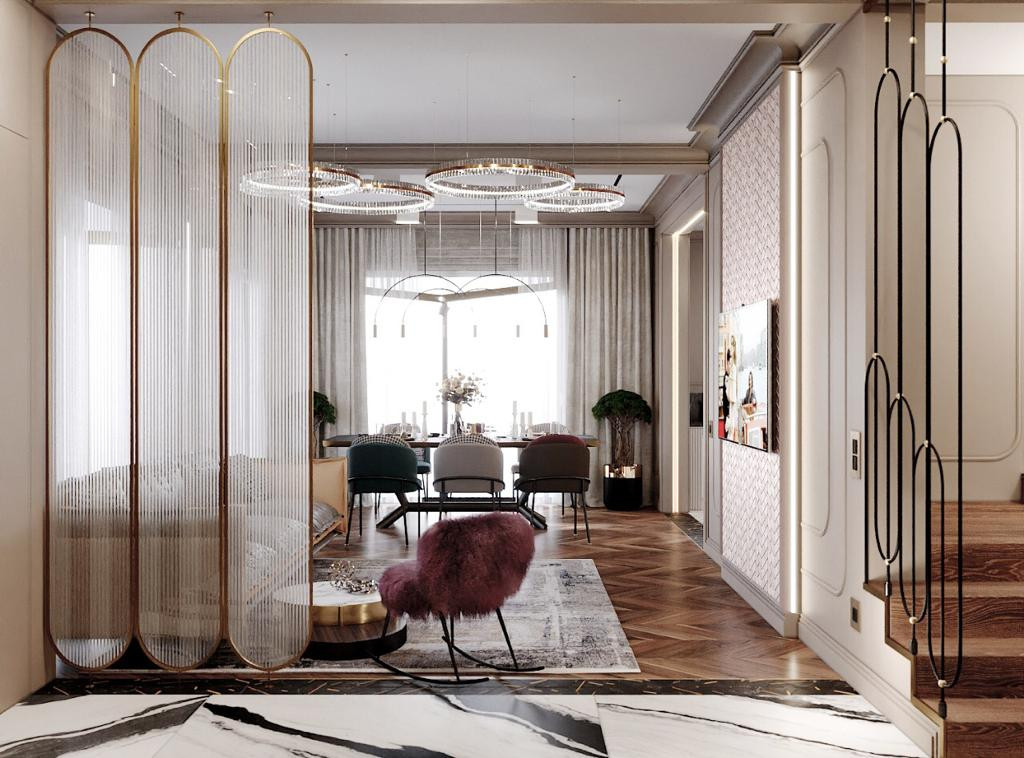 Частный интерьер таунхаус