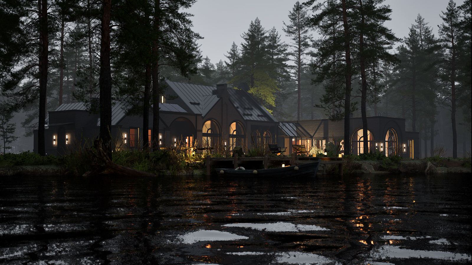 Загородный дом в стиле современный Голландский Модерн (Dutch modern house)