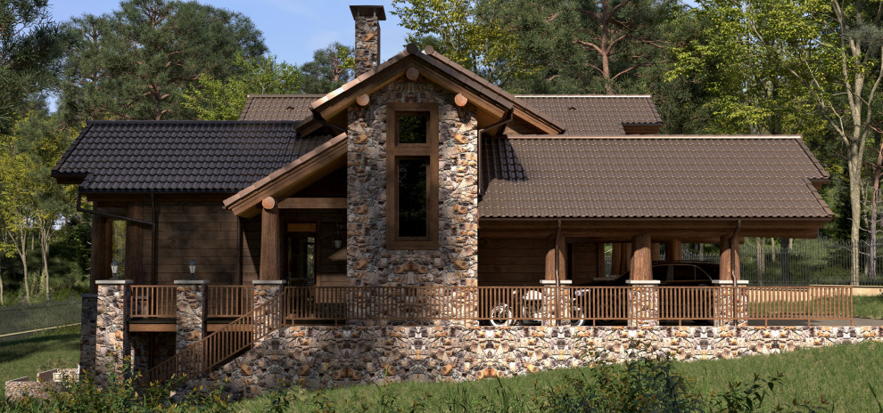 Частный дом в горном Американском стиле