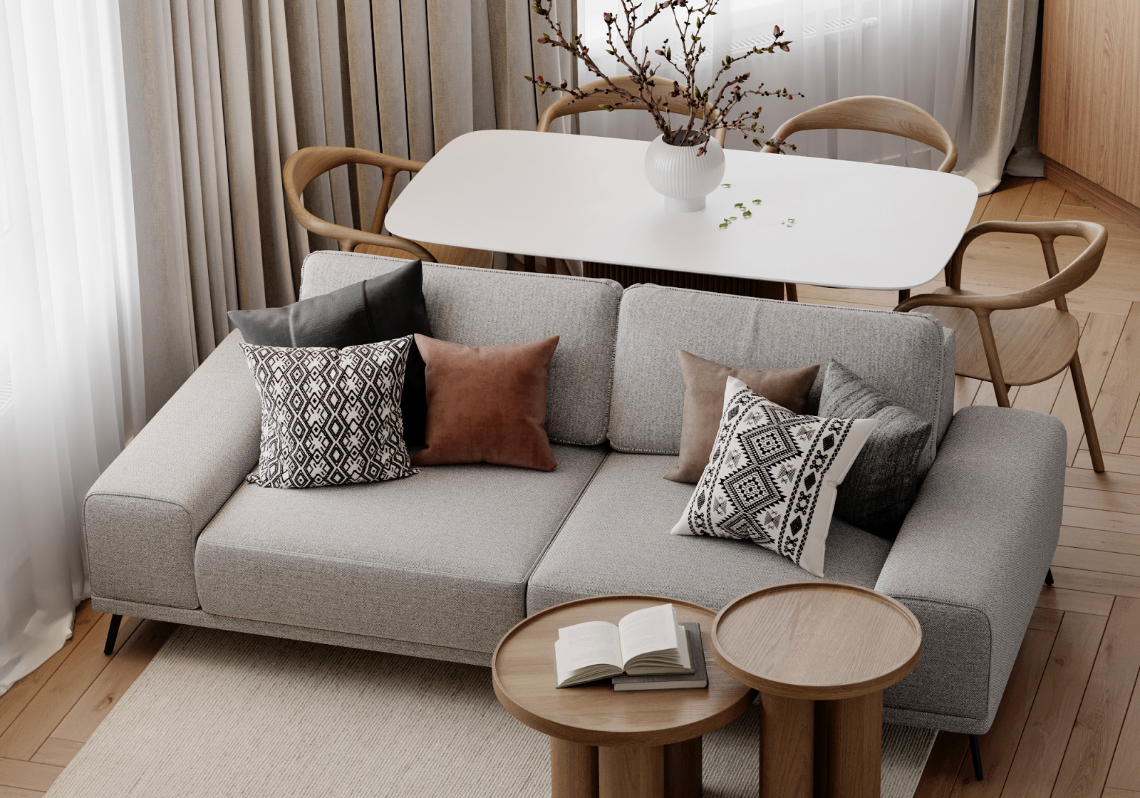 Гостиная-кухня