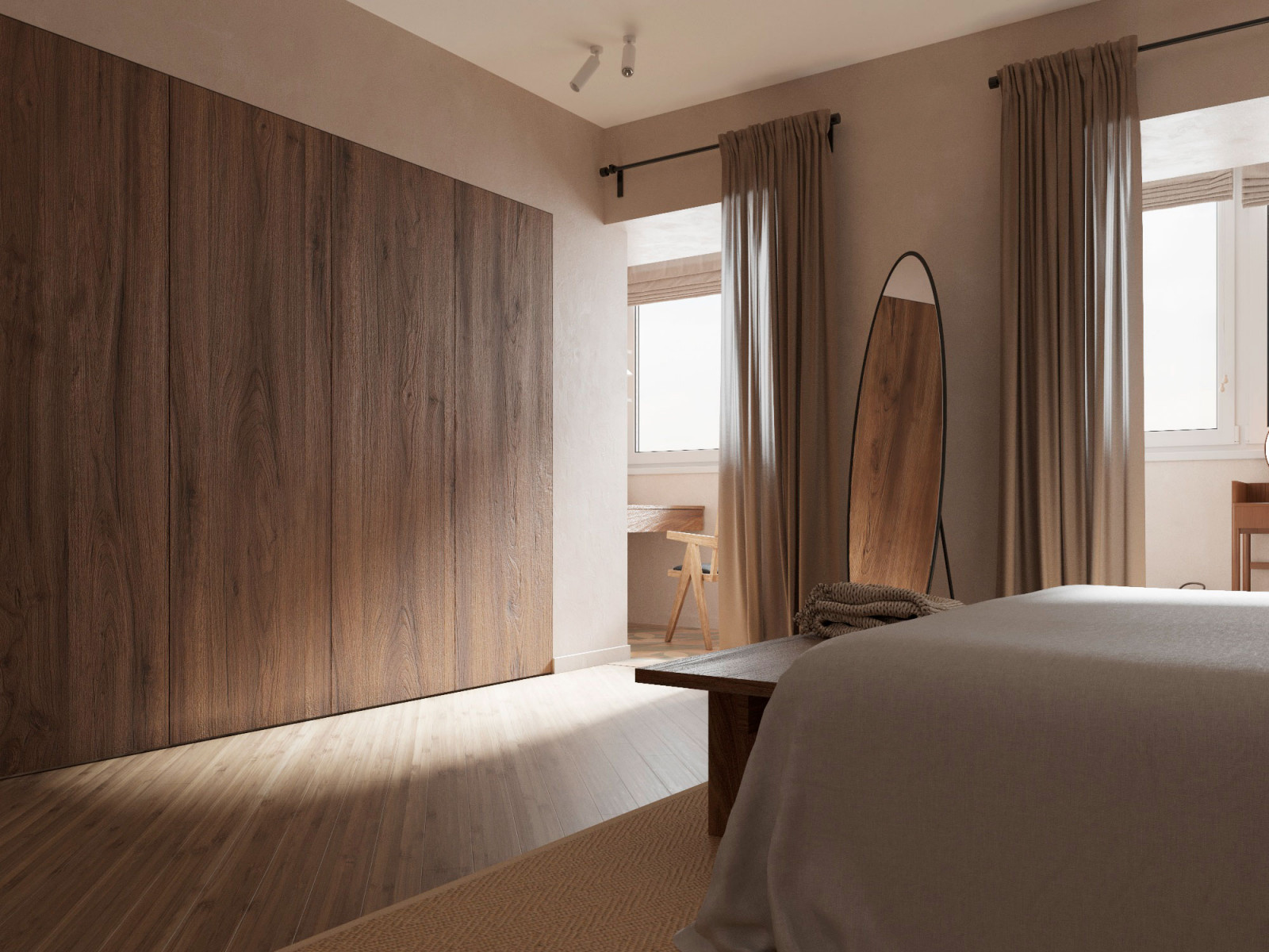 Спальня с лоджией