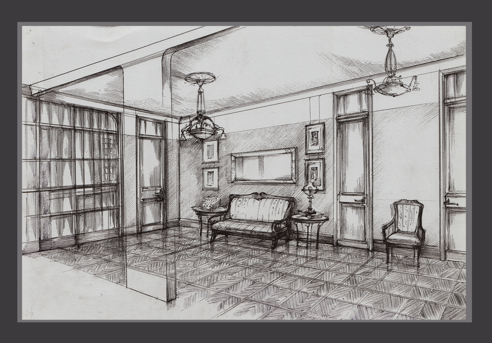 Квартира на Малой Бронной. Иллюстрации к собственному проекту.