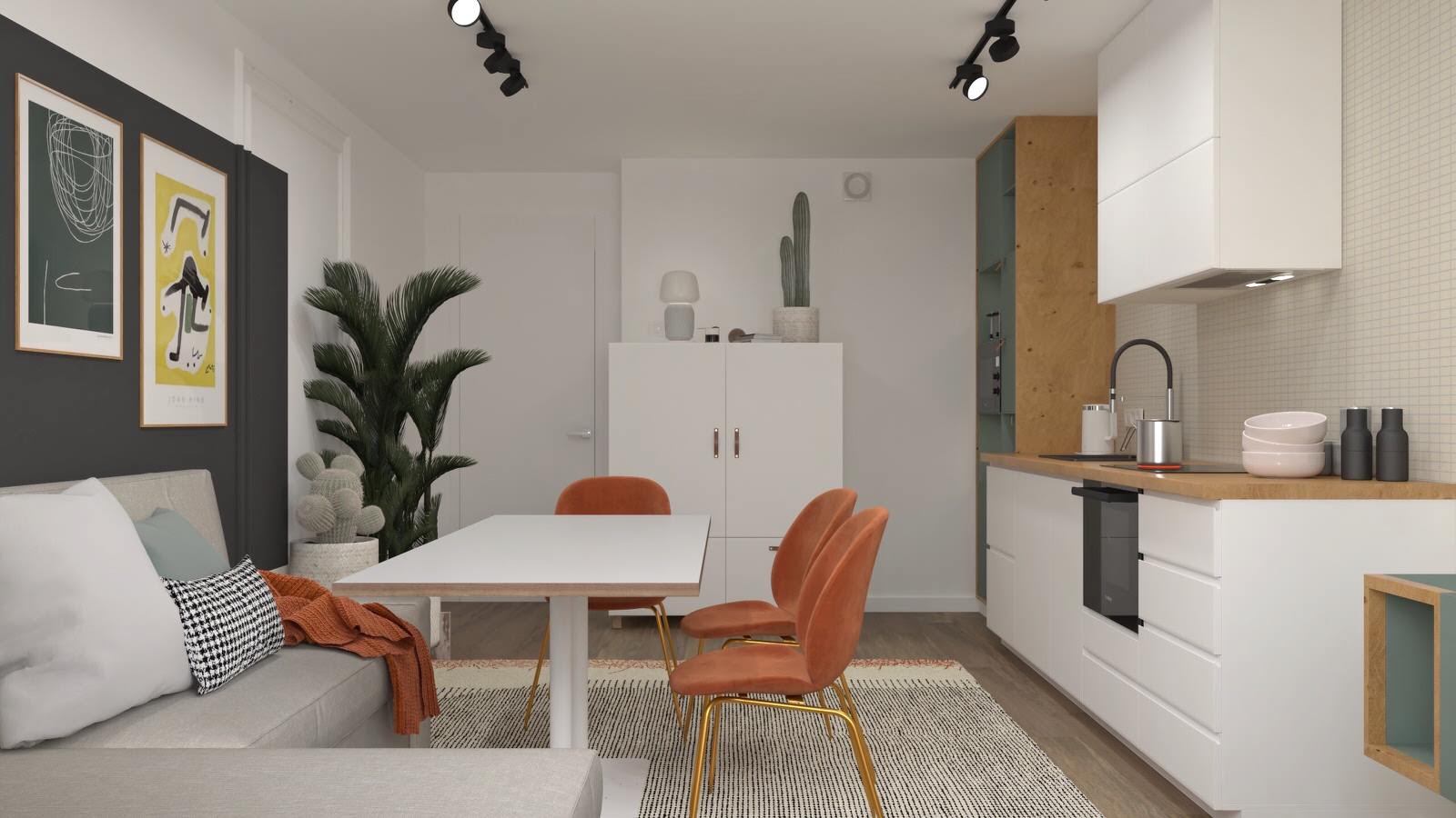 Кухня комбо из ИКЕА и заказной мебели