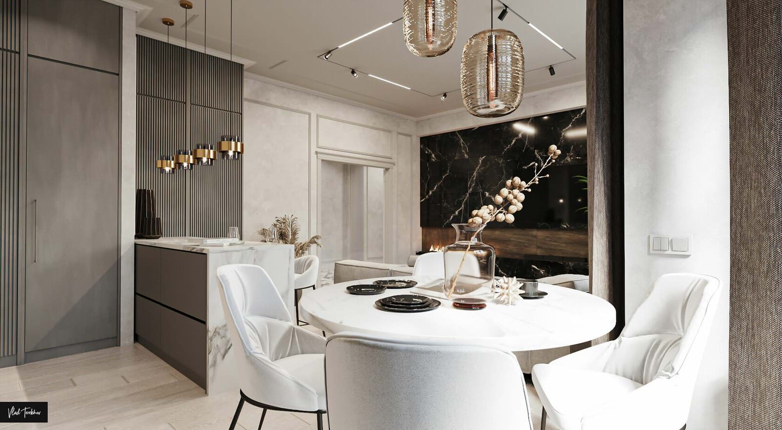 Квартира в современном стиле. ЖК На Московской.