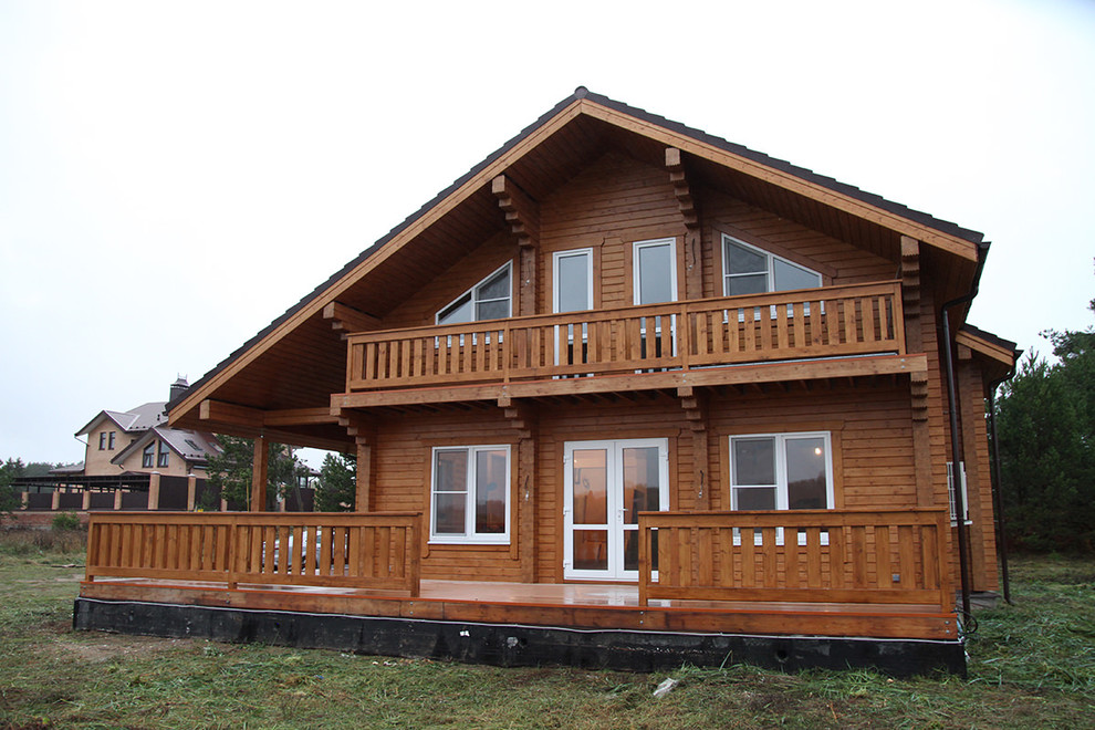 Деревянный дом из клееного бруса 237 метров (СП-237 GOOD WOOD)