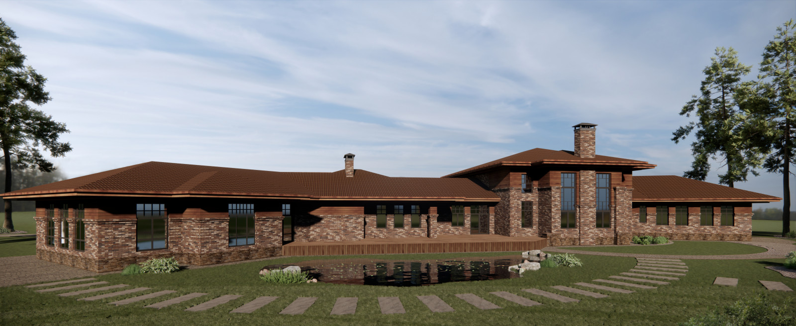 Усадьба в райтовском стиле