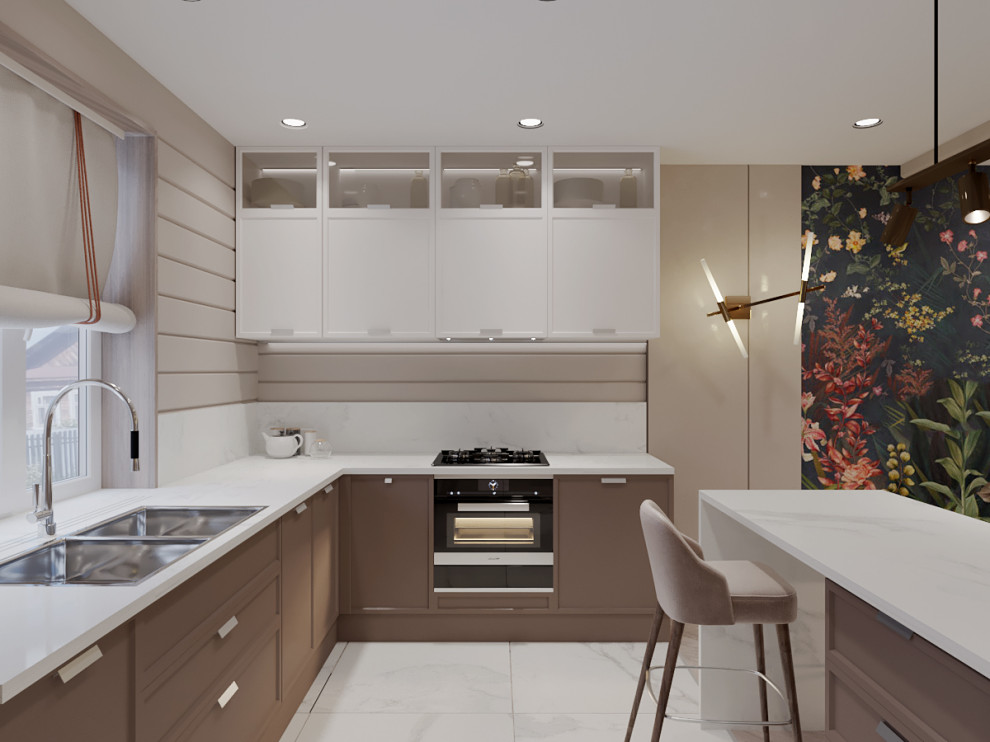 Проект коттеджа  с камином