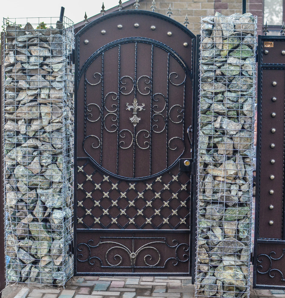 Забор из габиона