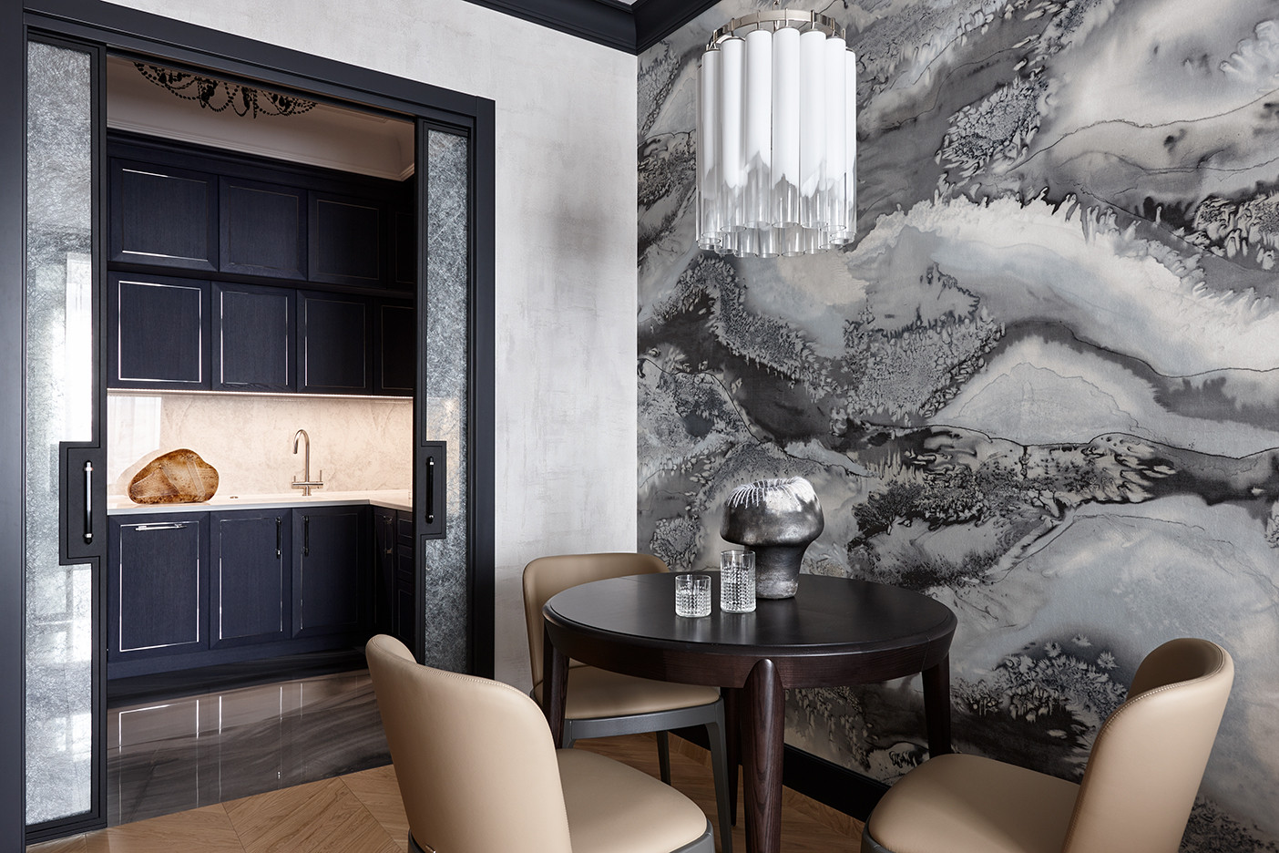 Дизайн двухкомнатной квартиры в ЖК Резиденции Архитекторов