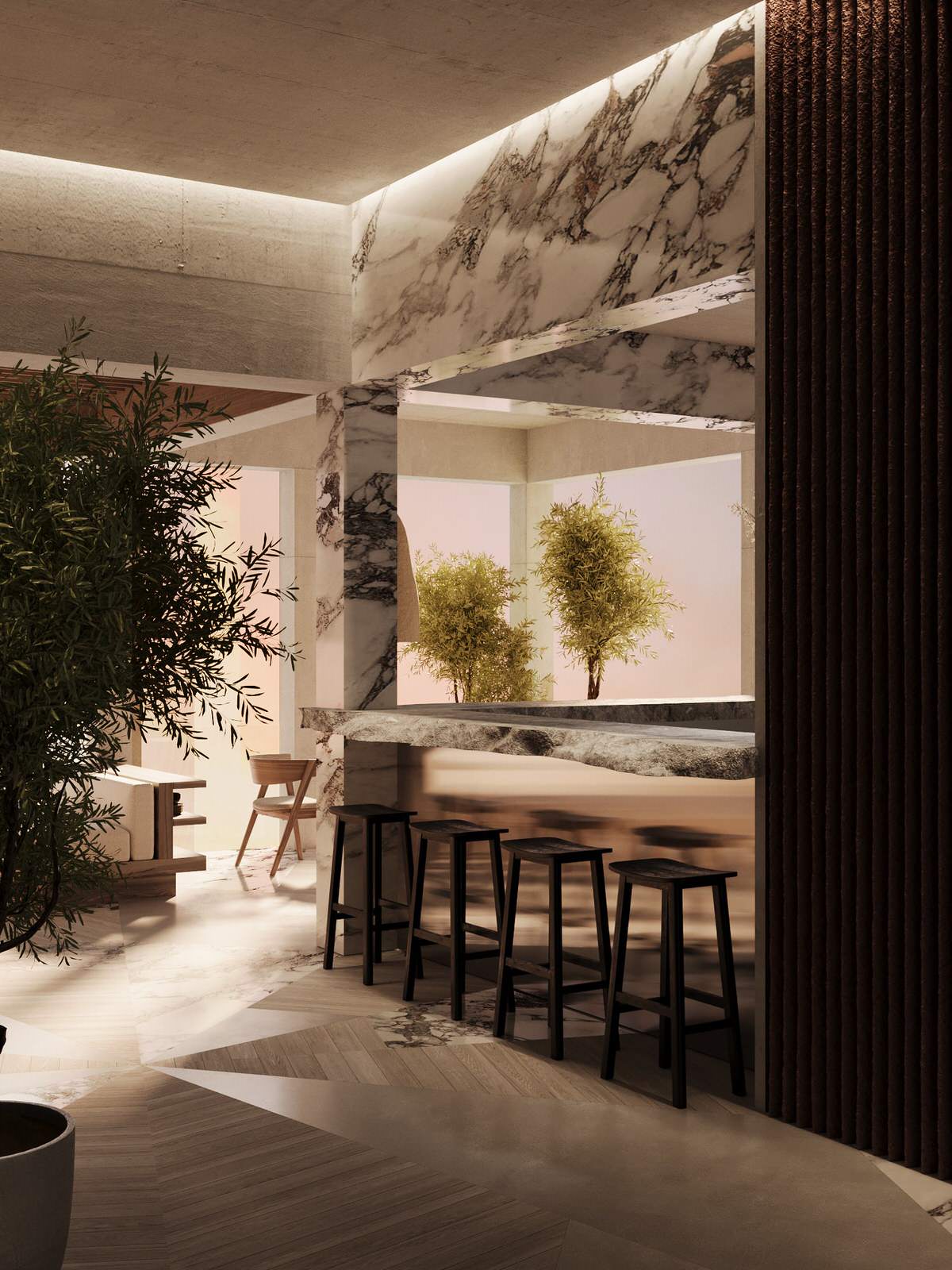 Ресторан спа отеля, г. Бар, Черногория