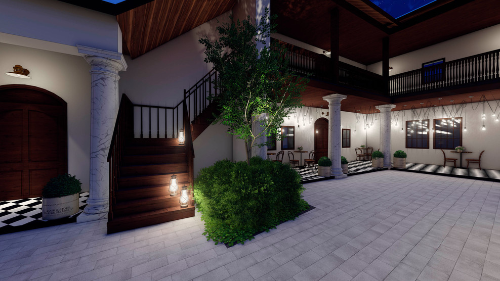 Летнее кафе на территории усадьбы Т. Рябининой