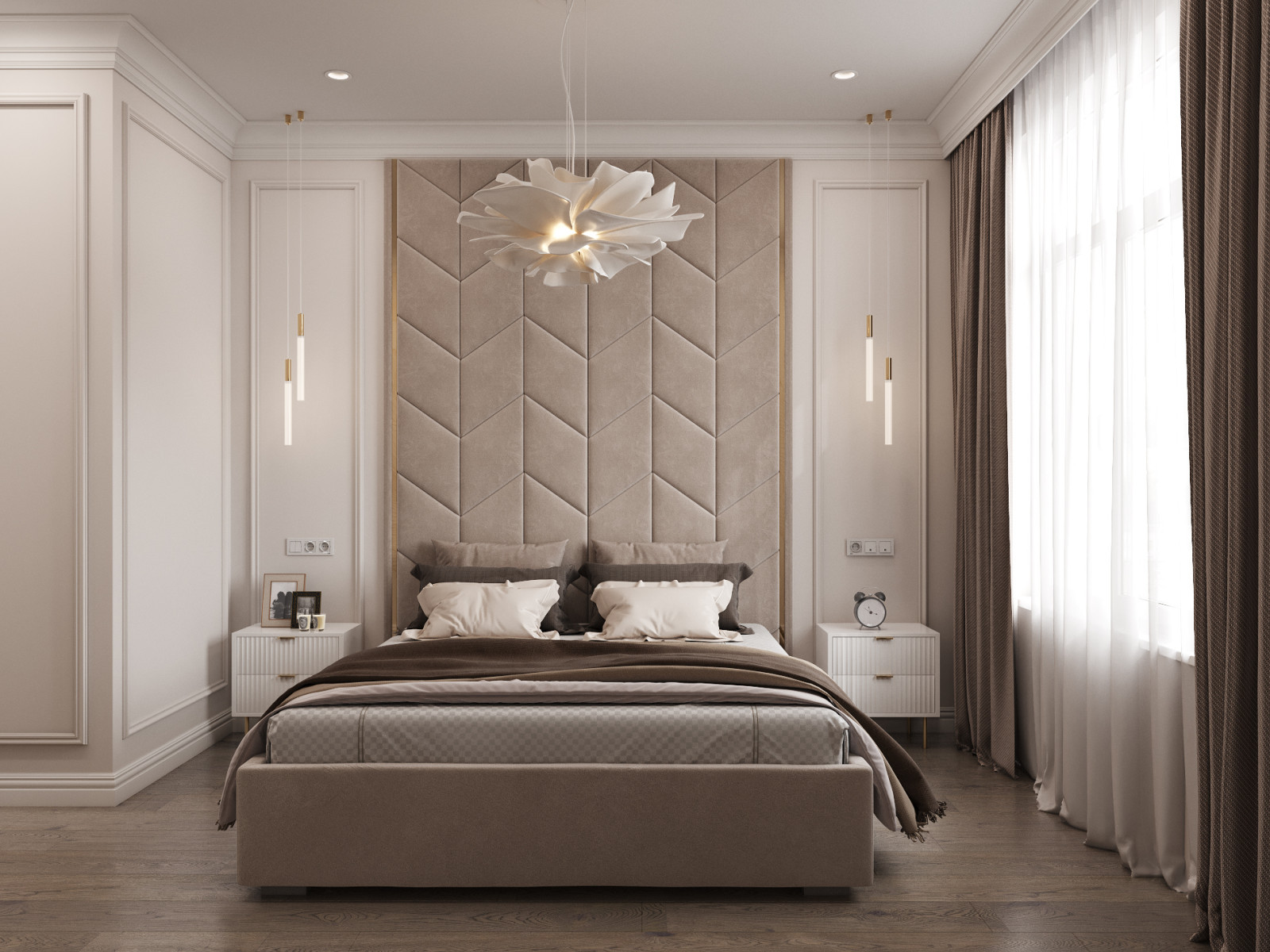 Проект спальни для семьи из Москвы