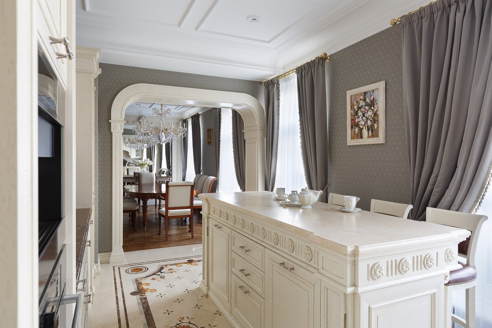 Дизайн интерьера квартиры на Остоженке